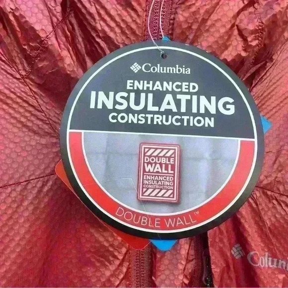 NWT Columbia Women ARCH ROCK DOUBLE WALL ELITE MID JACKET OMNIHEAT Beet 3XL $220 - Picture 11 of 15